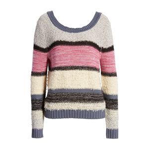 NWT Caslon Striped V-Back Knit Sweater Size XL